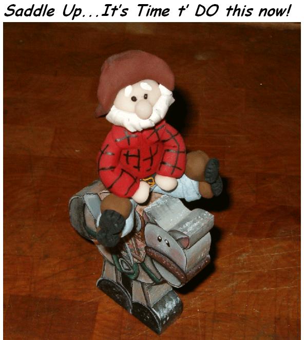 prospector on mule